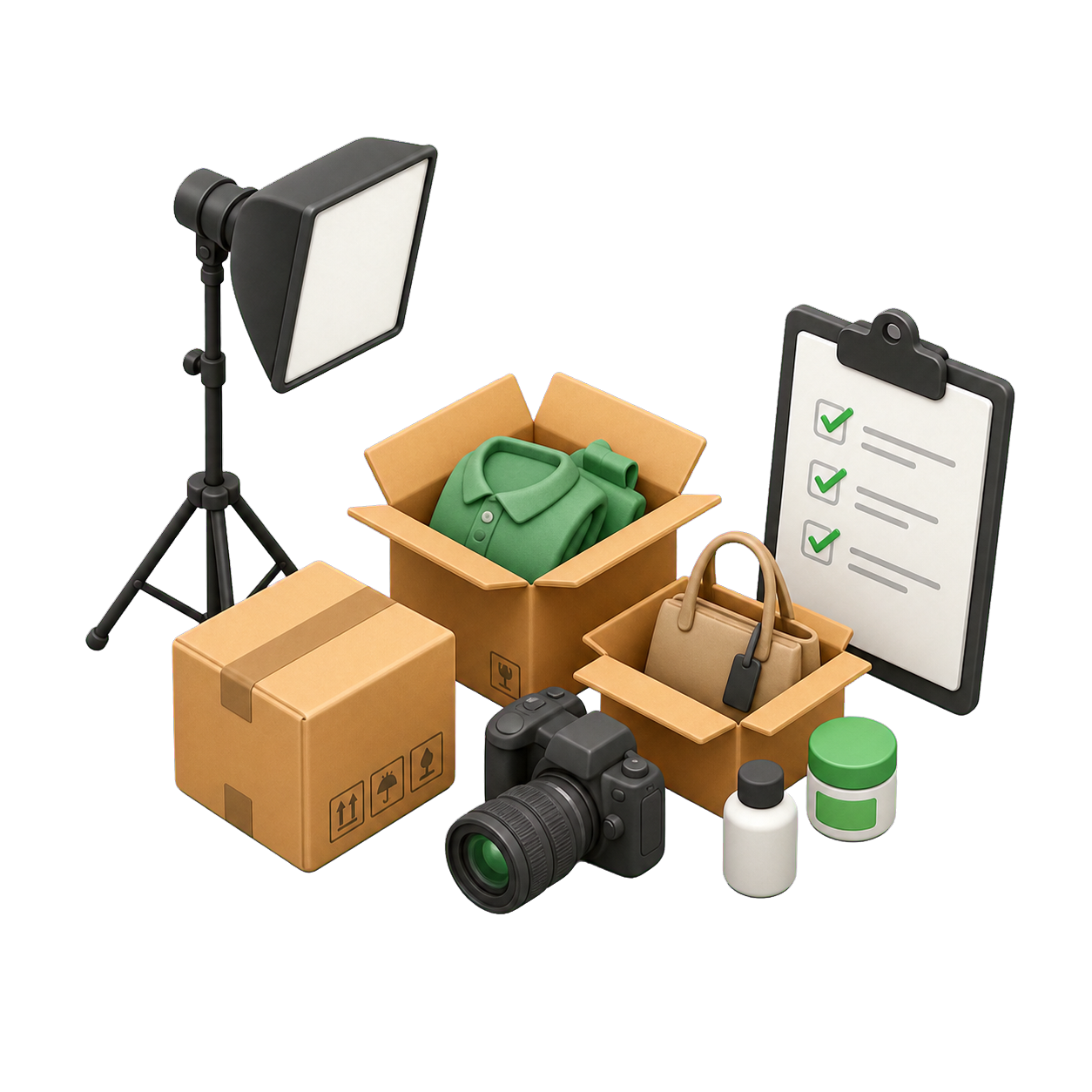 Studio receiving illustration