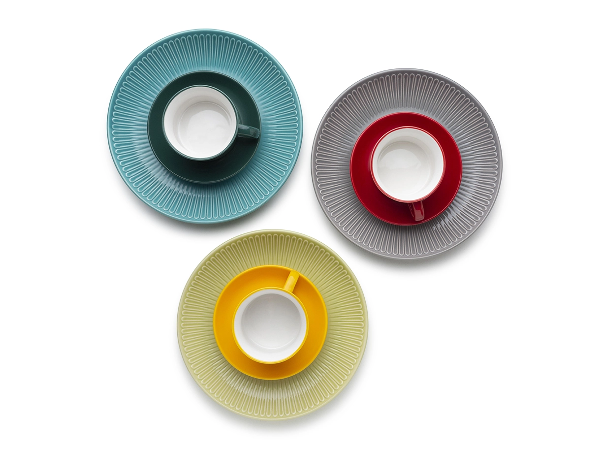 Ceramic tableware product photography for export brands